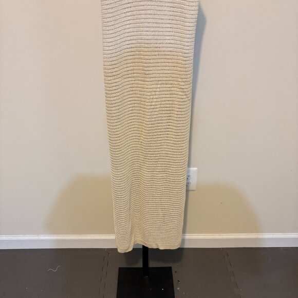 Petal and Pup Crochet Knit Halter Maxi Dress Tan Cream Rust - Picture 7 of 12